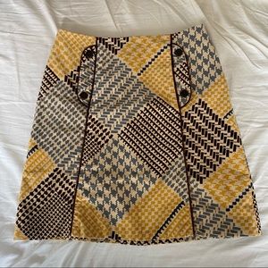 Maeve Anthropologie Patterned Skirt